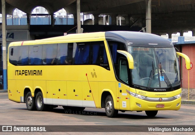 Viação Itapemirim 60037 na cidade de Porto Alegre, Rio Grande do Sul, Brasil, por Wellington Machado. ID da foto: 9490585.