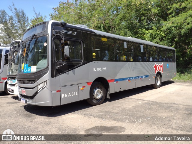 Auto Viação 1001 RJ 108.1198 na cidade de Niterói, Rio de Janeiro, Brasil, por Ademar Taveira. Número da foto: #9490500.