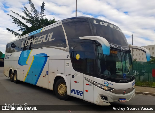 LopeSul Transportes - Lopes e Oliveira Transportes e Turismo - Lopes Sul 2082 na cidade de São Paulo, São Paulo, Brasil, por Andrey  Soares Vassão. Número da foto: #9494741.