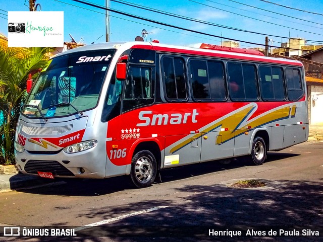Viação Smart Transporte e Turismo 1106 na cidade de Campinas, São Paulo, Brasil, por Henrique Alves de Paula Silva. Número da foto: #9493185.