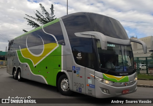 Brasil Sul Linhas Rodoviárias 3030 na cidade de São Paulo, São Paulo, Brasil, por Andrey  Soares Vassão. Número da foto: #9494729.