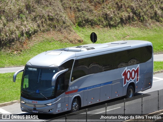 Auto Viação 1001 RJ 108.1106 na cidade de Lavrinhas, São Paulo, Brasil, por Jhonatan Diego da Silva Trevisan. ID da foto: 9495890.