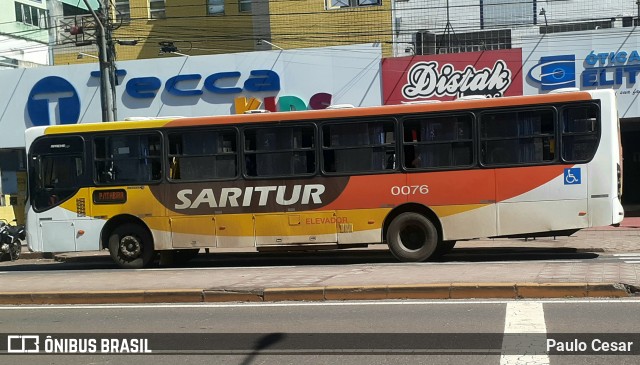 Saritur - Santa Rita Transporte Urbano e Rodoviário 0076 na cidade de Itabira, Minas Gerais, Brasil, por Paulo Cesar. ID da foto: 9498355.