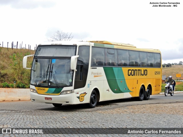 Empresa Gontijo de Transportes 12500 na cidade de João Monlevade, Minas Gerais, Brasil, por Antonio Carlos Fernandes. ID da foto: 9497183.