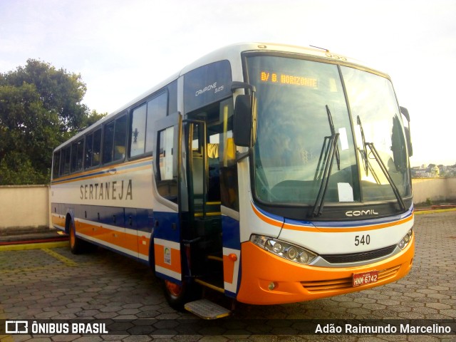 Viação Sertaneja 540 na cidade de Belo Horizonte, Minas Gerais, Brasil, por Adão Raimundo Marcelino. ID da foto: 9499472.