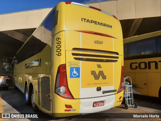 Viação Itapemirim 60069 na cidade de Ribeirão Preto, São Paulo, Brasil, por Marcelo Horta. Número da foto: #9498471.