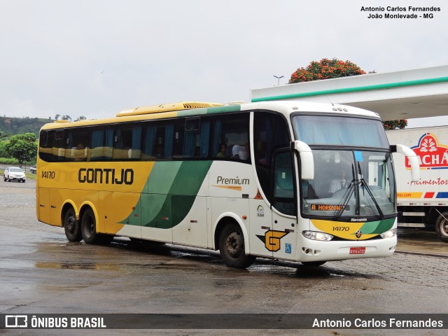 Empresa Gontijo de Transportes 14170 na cidade de João Monlevade, Minas Gerais, Brasil, por Antonio Carlos Fernandes. ID da foto: 9497254.