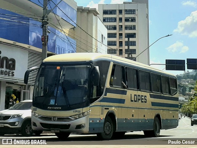 Viação Lopes 590 na cidade de Itabira, Minas Gerais, Brasil, por Paulo Cesar. ID da foto: 9498211.