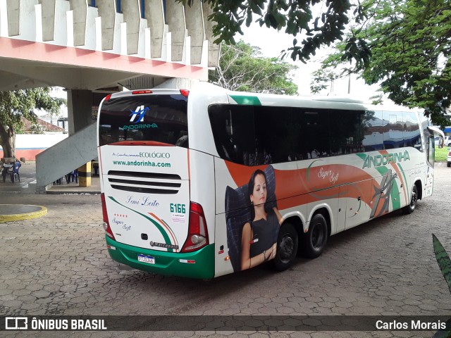 Empresa de Transportes Andorinha 6166 na cidade de Presidente Venceslau, São Paulo, Brasil, por Carlos Morais. ID da foto: 9496536.