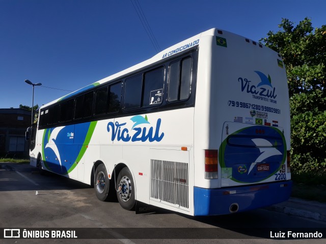 Viazul Transportes e Turismo 2200 na cidade de Maceió, Alagoas, Brasil, por Luiz Fernando. ID da foto: 9498607.