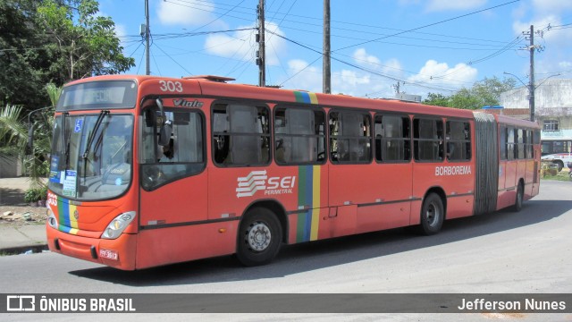 Borborema Imperial Transportes 303 na cidade de Recife, Pernambuco, Brasil, por Jefferson Nunes. ID da foto: 9498712.