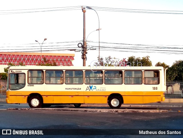 AVP - Auto Viação Paraíso 188 na cidade de Aracaju, Sergipe, Brasil, por Matheus dos Santos. ID da foto: 9496862.