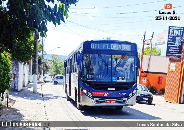 Viação Miracatiba 15.926 na cidade de Embu-Guaçu, São Paulo, Brasil, por Lucas Santos da Silva. Número da foto: #9498464.