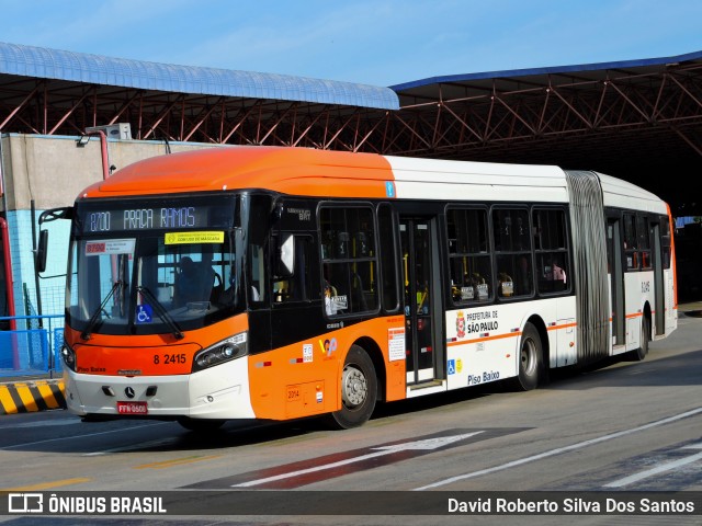 Viação Gato Preto 8 2415 na cidade de São Paulo, São Paulo, Brasil, por David Roberto Silva Dos Santos. Número da foto: #9500225.