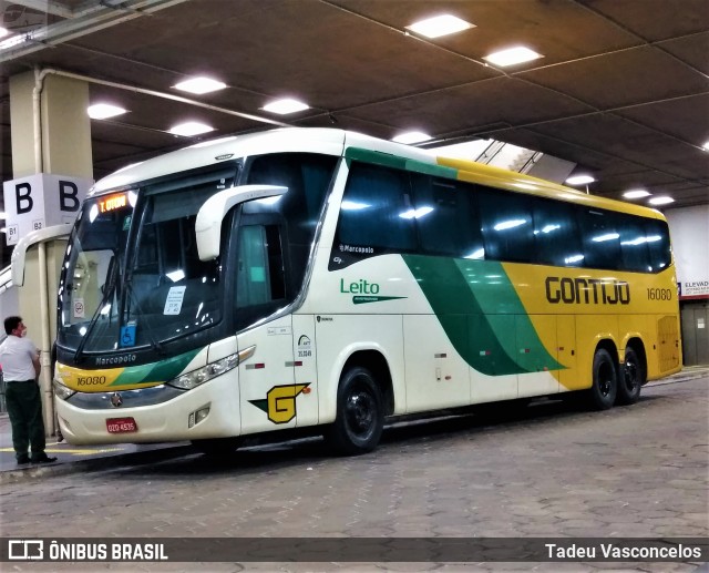 Empresa Gontijo de Transportes 16080 na cidade de Belo Horizonte, Minas Gerais, Brasil, por Tadeu Vasconcelos. ID da foto: 9500271.