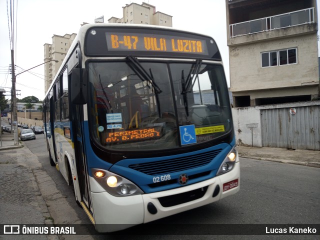 Viação Vaz 02 608 na cidade de Santo André, São Paulo, Brasil, por Lucas Kaneko. ID da foto: 9500928.