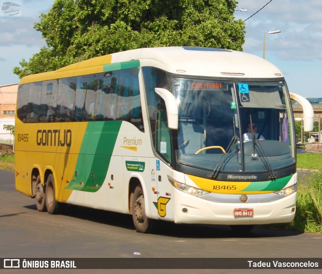 Empresa Gontijo de Transportes 18465 na cidade de Uberlândia, Minas Gerais, Brasil, por Tadeu Vasconcelos. Número da foto: #9500294.