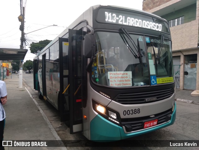 Auto Viação Urubupungá 00388 na cidade de Osasco, São Paulo, Brasil, por Lucas Kevin. ID da foto: 9500024.