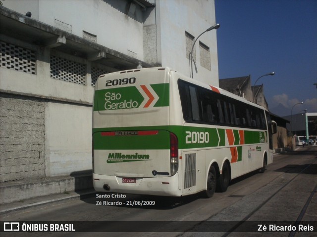 Cia. São Geraldo de Viação 20190 na cidade de Rio de Janeiro, Rio de Janeiro, Brasil, por Zé Ricardo Reis. ID da foto: 9500511.