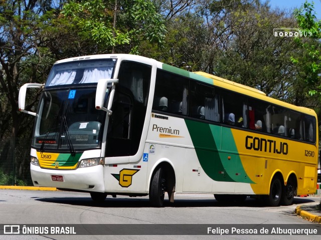 Empresa Gontijo de Transportes 12610 na cidade de São Paulo, São Paulo, Brasil, por Felipe Pessoa de Albuquerque. ID da foto: 9501095.