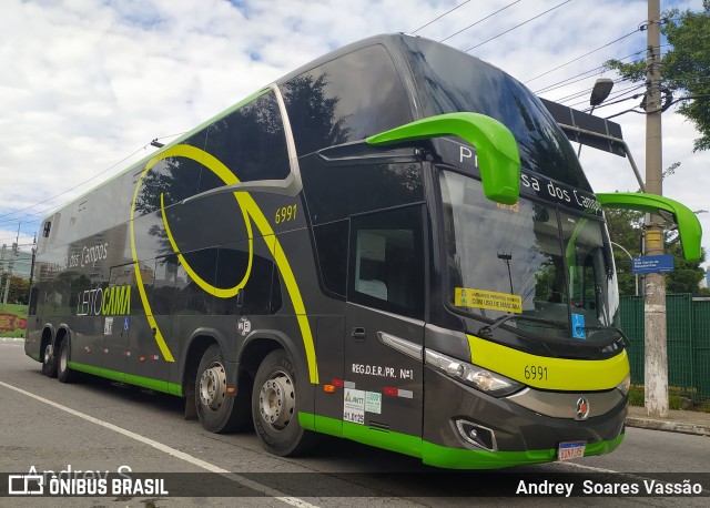 Expresso Princesa dos Campos 6991 na cidade de São Paulo, São Paulo, Brasil, por Andrey  Soares Vassão. ID da foto: 9501349.