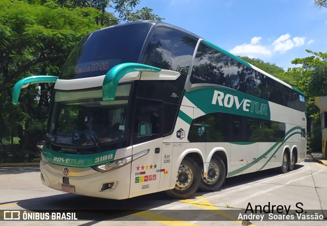 Rovetur Turismo 3100 na cidade de São Paulo, São Paulo, Brasil, por Andrey  Soares Vassão. Número da foto: #9503999.