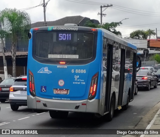 Cooper Líder > A2 Transportes 6 8886 na cidade de São Paulo, São Paulo, Brasil, por Diego Cardoso da Silva. ID da foto: 9502932.