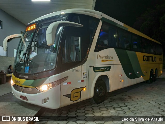 Empresa Gontijo de Transportes 19085 na cidade de Governador Valadares, Minas Gerais, Brasil, por Leo da Silva de Araújo. Número da foto: #9502949.