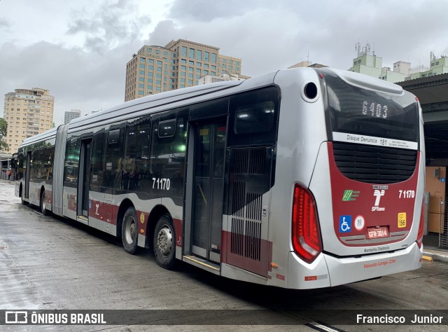 Viação Campo Belo 7 1170 na cidade de São Paulo, São Paulo, Brasil, por Francisco  Junior. ID da foto: 9503563.