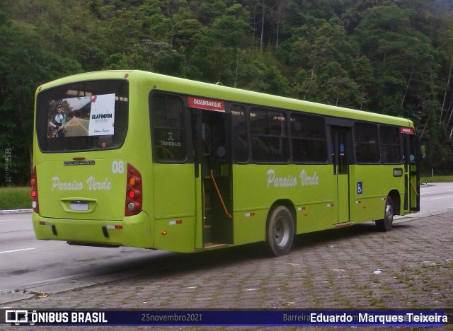Viação Paraíso Verde 08 na cidade de Guapimirim, Rio de Janeiro, Brasil, por Eduardo  Marques Teixeira. Número da foto: #9503635.