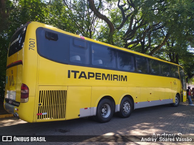 Viação Itapemirim 7001 na cidade de São Paulo, São Paulo, Brasil, por Andrey  Soares Vassão. ID da foto: 9504073.