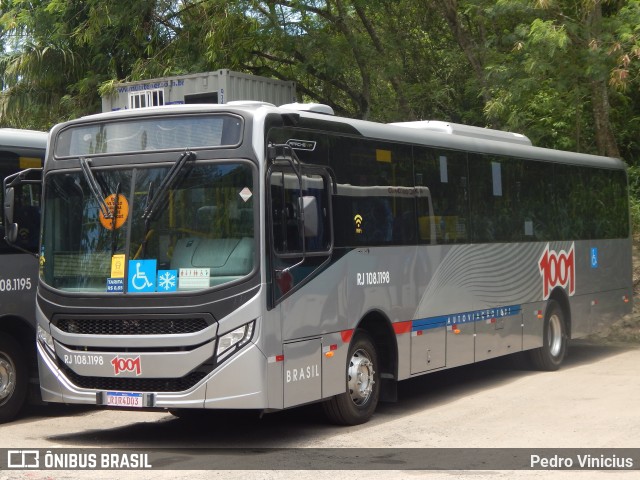 Auto Viação 1001 RJ 108.1198 na cidade de Niterói, Rio de Janeiro, Brasil, por Pedro Vinicius. ID da foto: 9503152.