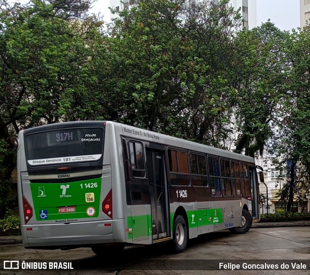 Viação Santa Brígida 1 1426 na cidade de São Paulo, São Paulo, Brasil, por Felipe Goncalves do Vale. ID da foto: 9503730.