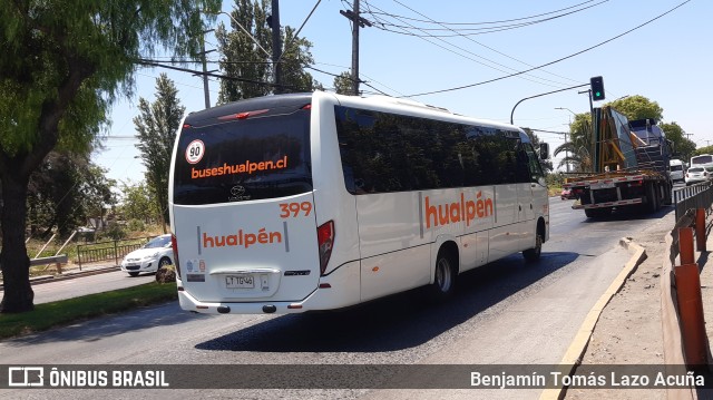 Buses Hualpén 399 na cidade de Maipú, Santiago, Metropolitana de Santiago, Chile, por Benjamín Tomás Lazo Acuña. Número da foto: #9504024.