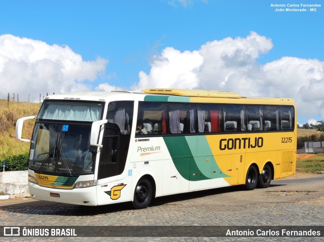 Empresa Gontijo de Transportes 12215 na cidade de João Monlevade, Minas Gerais, Brasil, por Antonio Carlos Fernandes. ID da foto: 9505258.