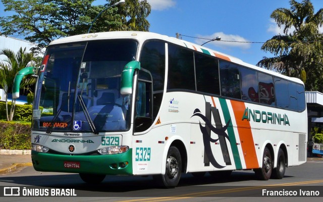 Empresa de Transportes Andorinha 5329 na cidade de Assis, São Paulo, Brasil, por Francisco Ivano. ID da foto: 9505230.