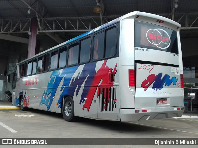 Bitur Transporte Coletivo e Turismo 2007 na cidade de União da Vitória, Paraná, Brasil, por Djianinih B Mileski. ID da foto: 9505442.