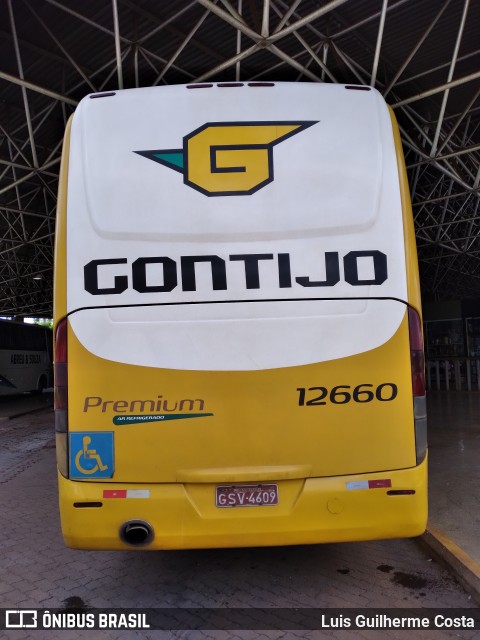 Empresa Gontijo de Transportes 12660 na cidade de Patos de Minas, Minas Gerais, Brasil, por Luis Guilherme Costa. Número da foto: #9505645.