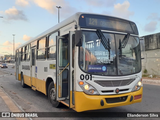 Transportes Guanabara 001 na cidade de Natal, Rio Grande do Norte, Brasil, por Elianderson Silva. ID da foto: 9506302.