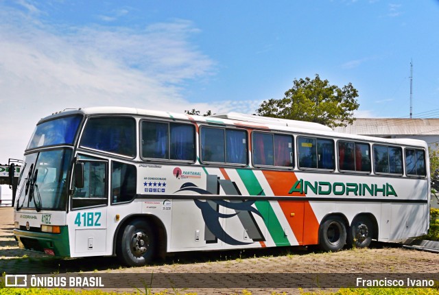 Empresa de Transportes Andorinha 4182 na cidade de Presidente Prudente, São Paulo, Brasil, por Francisco Ivano. ID da foto: 9505249.