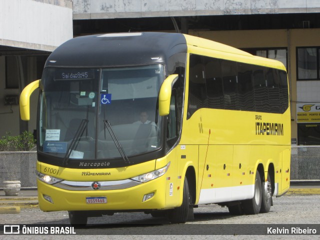 Viação Itapemirim 61001 na cidade de Campos dos Goytacazes, Rio de Janeiro, Brasil, por Kelvin Ribeiro. ID da foto: 9507283.