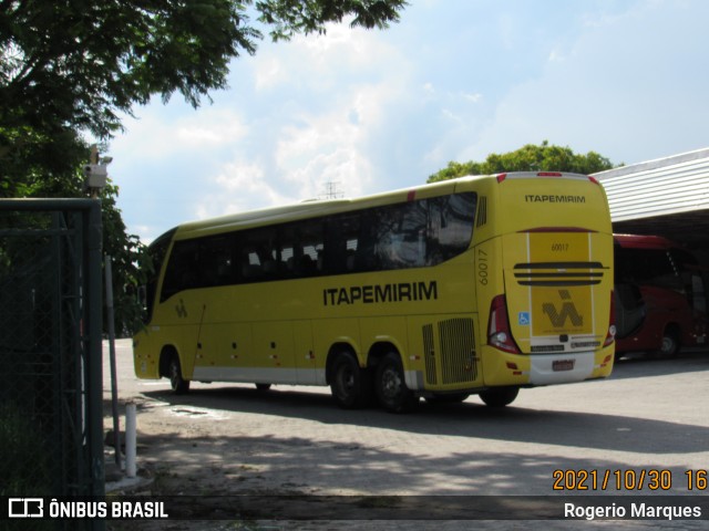 Viação Itapemirim 60017 na cidade de São José dos Campos, São Paulo, Brasil, por Rogerio Marques. ID da foto: 9506817.