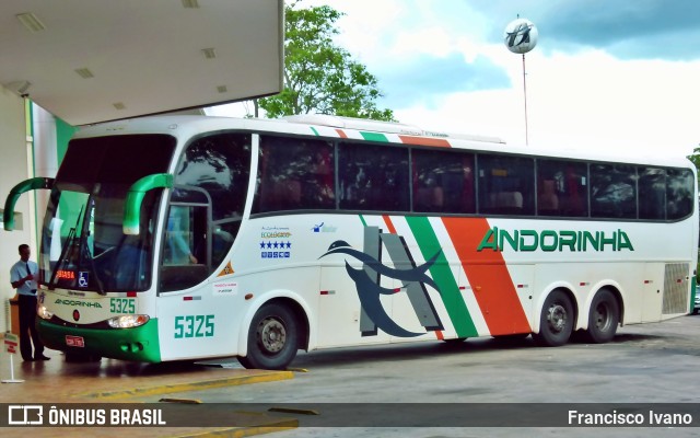 Empresa de Transportes Andorinha 5325 na cidade de Presidente Prudente, São Paulo, Brasil, por Francisco Ivano. ID da foto: 9505218.