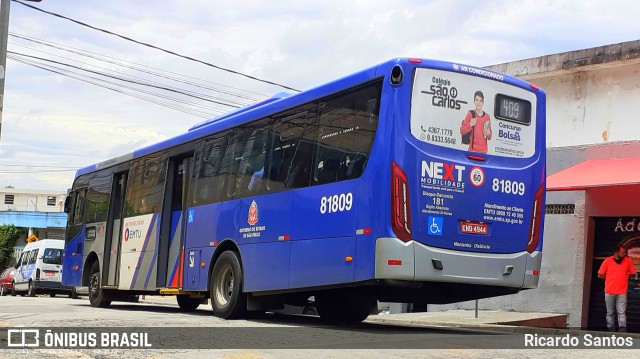 Next Mobilidade - ABC Sistema de Transporte 81.809 na cidade de São Bernardo do Campo, São Paulo, Brasil, por Ricardo Santos. ID da foto: 9506008.