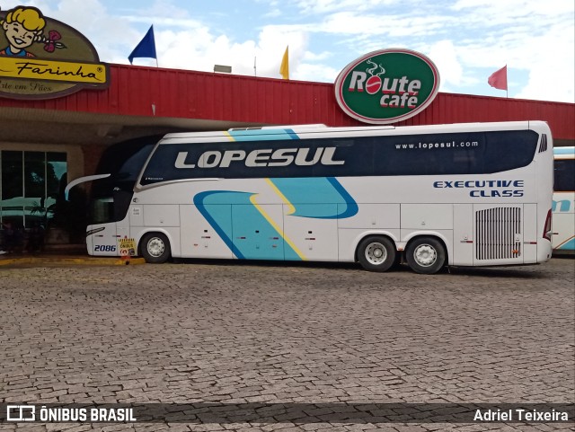 LopeSul Transportes - Lopes e Oliveira Transportes e Turismo - Lopes Sul 2086 na cidade de Limeira, São Paulo, Brasil, por Adriel Teixeira. Número da foto: #9505672.