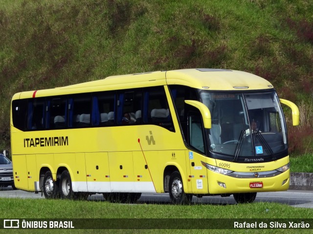 Viação Itapemirim 60095 na cidade de Petrópolis, Rio de Janeiro, Brasil, por Rafael da Silva Xarão. ID da foto: 9510214.