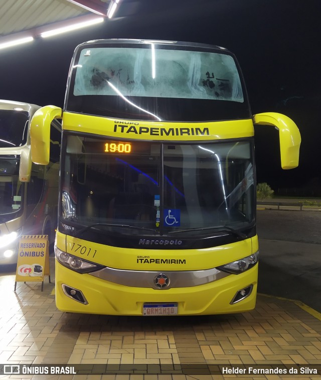 Viação Itapemirim 17011 na cidade de Ribeirão Vermelho, Minas Gerais, Brasil, por Helder Fernandes da Silva. Número da foto: #9509809.