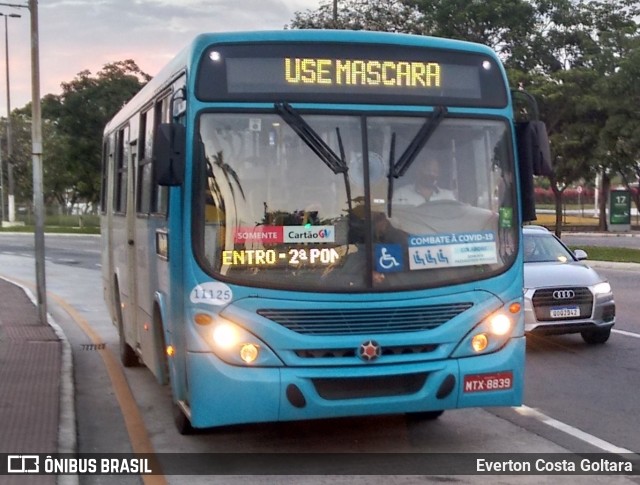 Metropolitana Transportes e Serviços 11125 na cidade de Vitória, Espírito Santo, Brasil, por Everton Costa Goltara. ID da foto: 9508758.