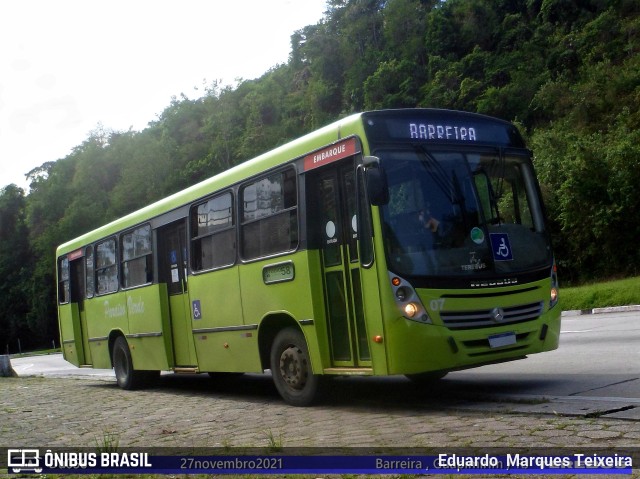 Viação Paraíso Verde 07 na cidade de Guapimirim, Rio de Janeiro, Brasil, por Eduardo  Marques Teixeira. ID da foto: 9508168.