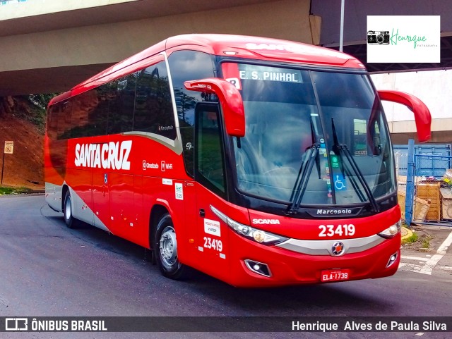Viação Santa Cruz 23419 na cidade de Campinas, São Paulo, Brasil, por Henrique Alves de Paula Silva. Número da foto: #9507598.